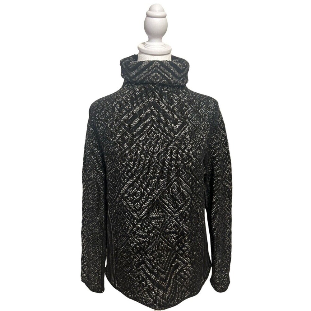 Ralph Lauren Black Label Metallic Wool & Cashmere Sweater Size Medium